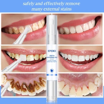 EFERO Albirea Dintilor Creion Igienă Orală Albirea Dintilor Praf de Curățare Ser Instrumente Dentare, Igiena Orală