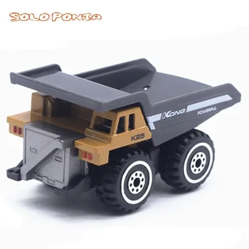 6 buc Set Jucarii pentru Copii Mini-Vehicule pentru Constructii de Masini - Excavator, Buldozer, cu Role Rutier, Excavator, basculanta, Tractor Jucarii