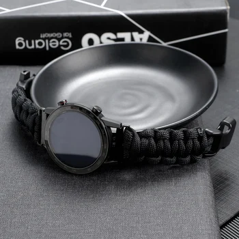22mm Sport watchband Pentru Huawei GT1 2e 46mm ceas 2pro Supraviețuire Coarda de Metal Șurub Incuietoare Samsung Galaxy Watch 46mm de Viteze S3 Brățară