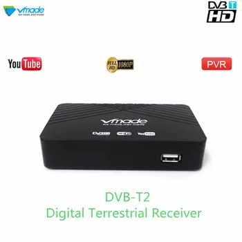 Vmade 2019 Vânzare Fierbinte HD 1080P TV Tuner DVB-T2/T Digital Terestru Receptor Set-Top Box Suport H. 264 MPEG-2/4 Youtube PVR