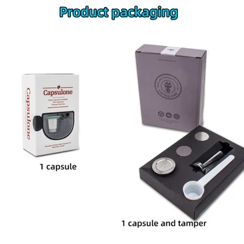 Capsulone 3rd din OȚEL INOXIDABIL, Metal de Capsule Compatibile Nespresso Reîncărcabile Reutilizabile fir capsulă
