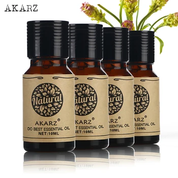 AKARZ Faimosul brand de Chimen Dafin Narcis Ylang Ylang ulei esential Pentru Aromaterapie, Masaj, Spa, Baie de piele de îngrijire a feței 10ml*4