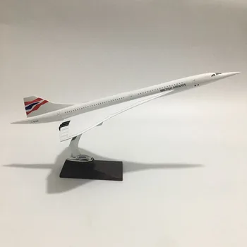 JASON TUTU 45-47CM Britanic Concorde Model de Avion, Avion, Model Air France Concorde Aeronave Model Diecast scara 1:200 de Avioane