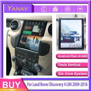 Radio auto audio 2 din android receptor stereo pentru-Land Rover Discovery 4 LR4 2009-16 Verticale video stereo Multimedia dvd player