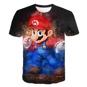 3D Băieți Mario Imprimare Fete joc Mario Amuzant T-shirt Costum Copii 2020 vara fierbinte de vânzare Haine de Copii Haine de stradă tricouri