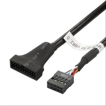 10BUC 20 de Pini de sex Masculin USB3.De la 0 la 9 Pini de sex Feminin USB2.0 Antet Placa de baza Cablu Adaptor de Conversie Fir pentru PC
