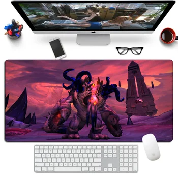 60x30cm Viziuni de N'Zoth Mousepad de Cauciuc Mari Warcraft Gaming Mouse pad Gamer Anime Otaku Calculator Personalizate XL Birou Baiat Cadou Mat