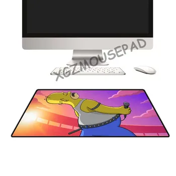 XGZ Anime de Mari Dimensiuni Mouse Pad de Blocare Partea de desen Animat de Moda Cantareata Laptop PC Masa Mat Familia Simpson Fericit Să se Joace de Cauciuc Non-alunecare