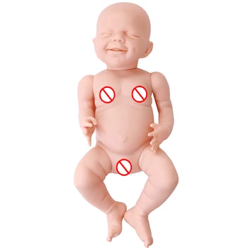 Noi 17 Inch Renăscut Baby Doll Kit DIY Dormit Renăscut Papusa Corp Plin de Silicon Nevopsite Neterminate Piese Papusa Jucărie Cadou de Ziua de nastere