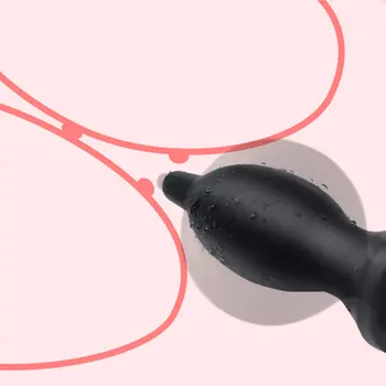 Erotic Expandable Butt Plug Gonflabil Vibrator Anal Plug Anal Dilatator Jucarii Sexuale Pentru Femei Barbati Anus Prostata Pentru Masaj Produse Pentru Adulți