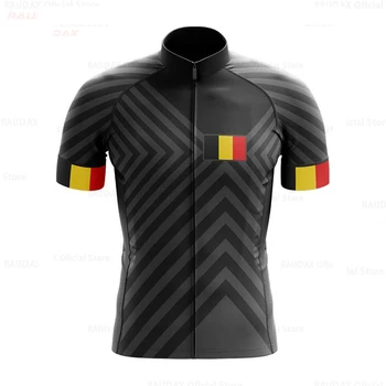 Belgia 2020Bicycle clothinSweatshirt ciclism MTB vara noi maneci scurte respirabil cu uscare rapidă Hanorac barbati top customiza