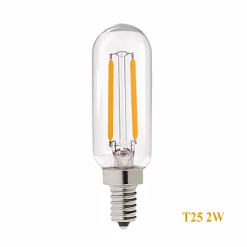 Grensk T8 2W 4W Estompat Lumini Led-uri Bec T25 Tubulare Radio LED Filament Bec E12 110V E14 220V Alb Cald 2700K Lampa Fiolă cu led-uri