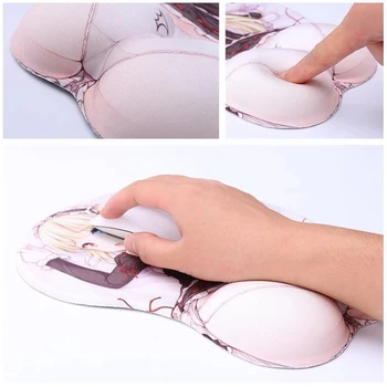 NieR:Automata Mouse Pad 3D Fesă Jos Încheietura Restul 2B Sexy Rogojini Jocuri Anime Girl Mouse Pad cu Încheietura Restul Mouse-ul mat Mousepad