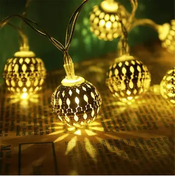 LED Maroc Mingea Zână Ghirlanda 3/6M Flashligtht Șir Lumina Pentru Anul Nou, de Crăciun, de Nunta Navidad Acasă Decoruri cu Baterii
