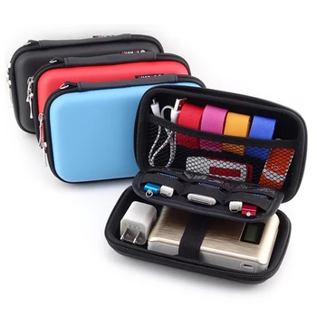 Femeile Sac de Cosmetice Cosmetice Portabile Casti Cablu USB Gadget-uri Digitale Organizator Depozitare sac de Machiaj Valiza Kit de Mobil Caz