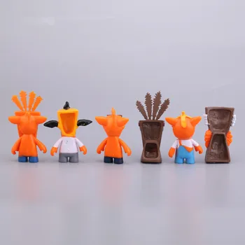 6pcs/set Crash Bandicoot de Colectie Model de Jucărie PVC Acțiune Figura Jucării Pentru Copil Ziua de nastere Cadou de Crăciun