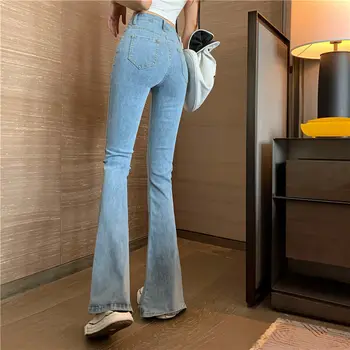 Ay1069 2020 primavara vara toamna noi femeile de moda casual Pantaloni din Denim femeie sex feminin OL blugi cu talia inalta moda coreeană