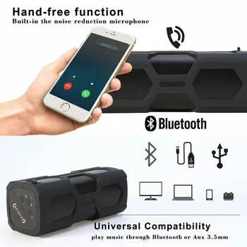 Portabil Bluetooth Wireless Speaker Impermeabil Power Bank Super Bass Stereo, NFC în aer liber, Reîncărcabilă, fără Fir, Difuzoare Loudsper