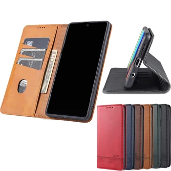 Pentru Xiaomi 10 Lite Caz Flip Piele PU Stand Moale TPU Stil de Carte de Telefon Capacul Cartelei De 10 Km Lite