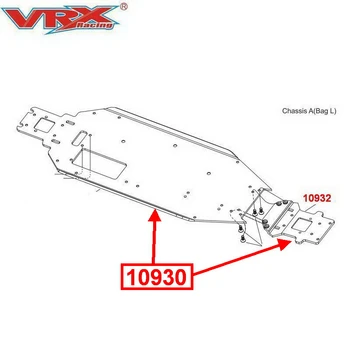 VRX 10930 se potrivesc VRX Racing scara 1/10 4WD spiritul buggy RH1016 RH1017 butoneze telecomanda auto upgrade accesorii sasiu