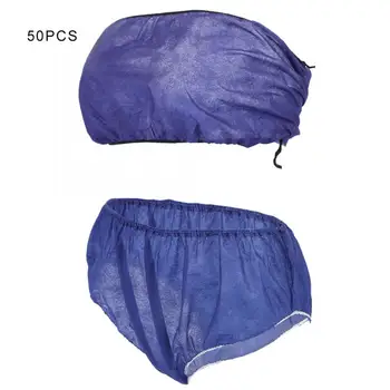 50pcs Non-Țesute de Unică folosință Sutien Lenjerie Chilotei pentru a Călători Salon de Frumusețe, SPA, Masaj Confortabil Respirabil DisposableBrassie