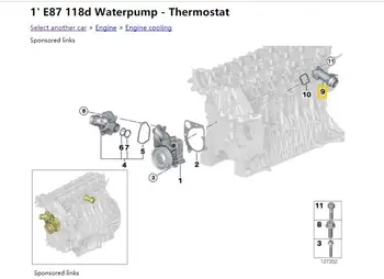 Lichidului de răcire Flansa pentru BMW E90 E39 X5 X6 de Răcire, Furtun Conector Cuplaj 11122247744 11127806196 fabrica