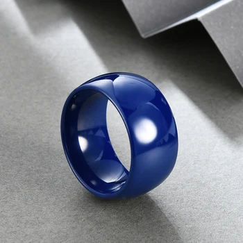 Alb/Albastru 2 Culoare Unisex Bijuterii statele UNITE ale americii Dimensiune 6-11# de Lux Largă Inele Ceramice Inel de Nunta Vogue Largă de Ceramică Ring
