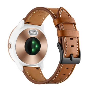 Pentru Garmin Vivoactive 3 4/Vivomove HR/Venu Band Bratara Curea din Piele pentru Samsung Galaxy Watch 3 41mm 45mm 42mm/Active 2 46mm