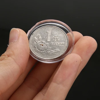 100buc/set 27mm Monedă Capsule Monede de Depozitare Cutie de Caz Container pentru 2 Euro Coin Coin Holder Recipient Organizator Colecție de Monede