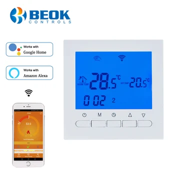 BEOK BOT-313WIFI de Gaz Boiler de Încălzire Termostat Albastru&Alb AC220V Wifi Regulator de Temperatura pentru Cazane Săptămânal, Programabil