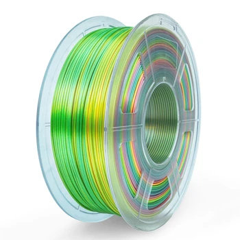 Mătase Curcubeu Filament PLA 1KG 1,75 mm Pentru Imprimanta 3D cu Filament PLA Material de Mătase Textur Suprafata Lucioasa Biodegradabile