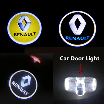 LED-uri Auto Ușa Lumina de Avertizare Pentru Renault Koleos 2008 2009 2010 2011 2012 -2016 Laser Logo Proiector Fantoma Umbra Lampă Decorativă