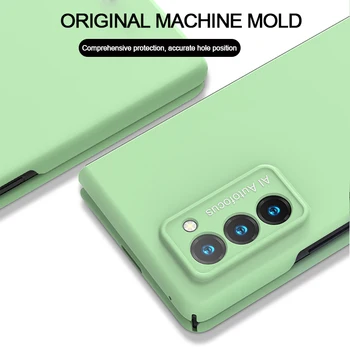 Bomboane de Lux Ultra Subțire de Lichid Mat Plastic Dur Slim Protecție Completă Telefon Capacul din Spate pentru Samsung Galaxy Z Fold 2 5G Caz