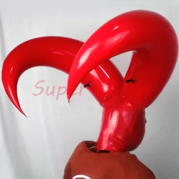Mască de Latex Gonflabile Bar Arată Masca de fata Deschis Capota Personalizate