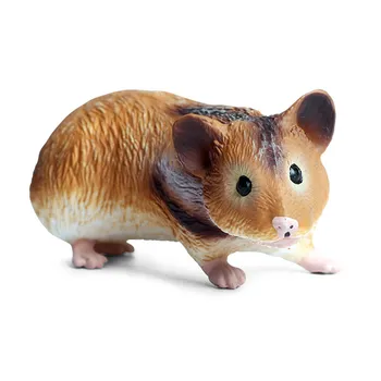 10cm de Simulare de Animale Sălbatice din PVC Hamster Modele de Cifrele de Acțiune de Colectare în Miniatură Cunoaștere Jucării Educative pentru copii de Cadou