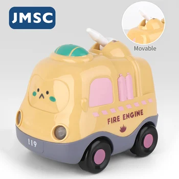 JMSC Control Vocal Mini Poliție Model Drăguț Masina Dump Camion Ambulanță Mixer de Ciment Excavator Motor de Foc Jucării pentru Copii pentru Băieți și Fete