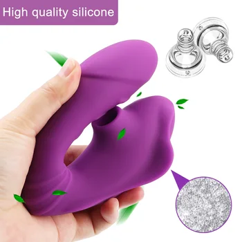 IKOKY Suge Vibratorul Clitoris Vagin Stimularea punctului G Jucarii Sexuale pentru Femei Vagin Duble Vibrații 10 Viteza Biberon Fraier