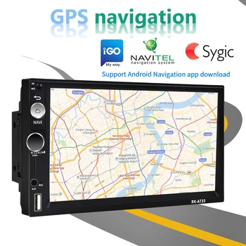 Hikity 2din Andriod 8.1 Mașină Player Multimedia, Navigare GPS Bluetooth 7