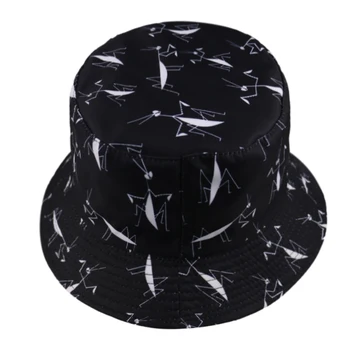FOXMOTHER Nou Soare Capace Reversibilă Negru Animal Print Găleată Pălării Femeie 2020 Gorros Vara