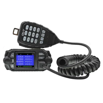 QYT KT-8900D Masina Mini Radio Mobile 136-174 & 400-480MHz Ddual Trupa Quad Dsiplay 25W Mobil Transicever KT8900D Walkie Talkie