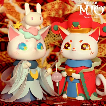 MIO Desert Pisica 2-a generație de Fantezie Pisică Oarbă Cutie Seria Kitty la Modă Juca Anime Papusa surpriză papusa ghici geanta Cadou jucarii copii