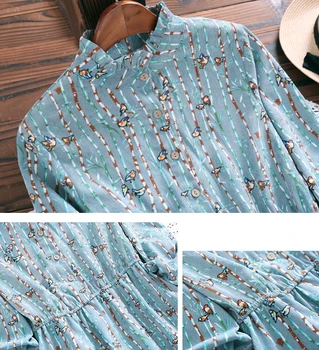 Mori Fată Halat Femme 2019 Nou Toamna Iarna Vintage Vestidos Femei Elbise Maneca Lunga Talie Mare Florale Imprimate Rochii De Catifea