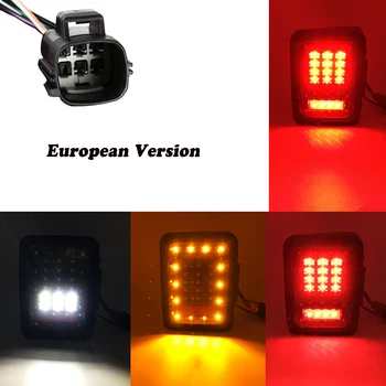 2X Led Stop auto JK Lumina de Frână Reverse Lumina Lumina De Semnalizare Jeep Europene și NE-versiunea 2007~wrangler LED stop.