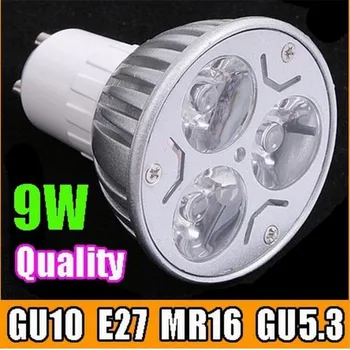 6W GU10 MR16 E27 LED lumina Reflectoarelor High Tech 3x2W Downlight Alb Rece/Alb Cald LED Lampă de lumină la fața Locului transport Gratuit