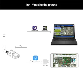 XROCK V5 433Mhz 1000mw de Radio-Telemetrie pentru Modulul Transmițător Receptor pentru Pixhawk/APM2.8 Controlul de Zbor UAV Drone
