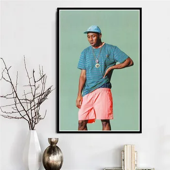 Panza Pictura Postere Si Printuri Hip Hop Muzică Rap Tyler Creatorul De Arta De Perete Tablou Abstract Decorative Decor Acasă Obrazy