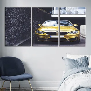 Hd Imprimare Decorațiuni interioare Panza Auto BMW Pictura Arta de Perete Moderne de Moda Poster pentru Camera de zi Cuadros Modular Cadru de Imagine