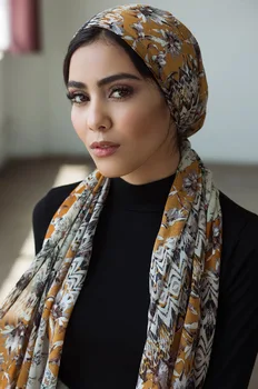 Piele de sarpe de Imprimare Stil European și American de Imprimare Șal Lung de Turism Musulman Hiijab Eșarfă de sex Feminin Dubai Văl Lung Folie
