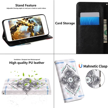 Senior din Piele PU Caz rezistent la Socuri Pentru Samsung Galaxy A01 A11 A21 S A31 A41 A51 A71 A81 A91 Portofel Acoperi 3D Smart Notebook Caz