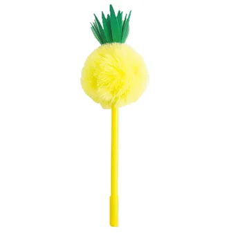 16 buc/lot Creative Ananas Hairball Gel Stilou Drăguț 0.5 mm, Pix Semnătură Promoționale Cadou de Papetărie, Rechizite Școlare